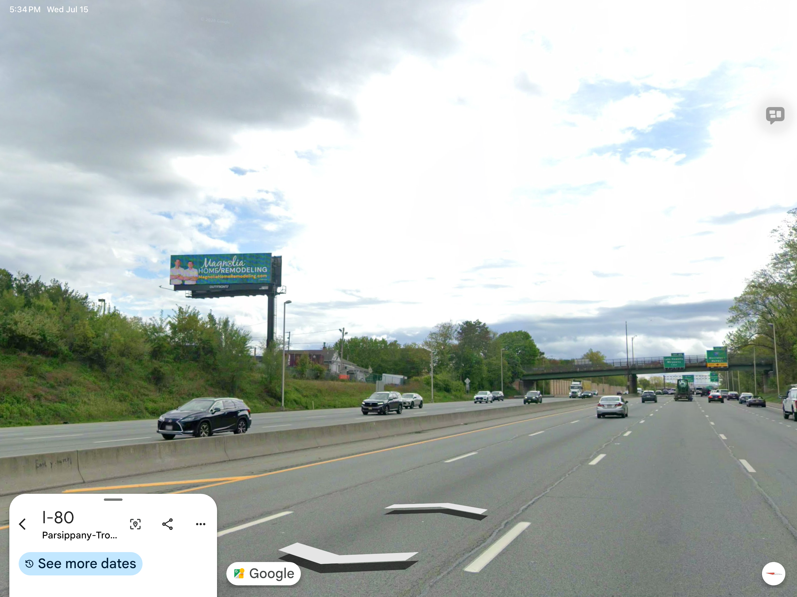 Magnolia Home Remodeling digital billboard on I-80